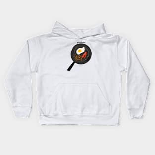 'Mornin' Breakfast Bacon and Eggs Doodle Kids Hoodie